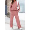 imagePRETTYGARDEN Womens 2 Piece Outfits 2024 Winter Fashion Tracksuits Long Sleeve Pullover Tops Straight Leg Pants Lounge SetsPink