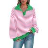 Striped Pink White