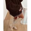 imagePRETTYGARDEN Womens Winter Oversized Pullover Sweaters Long Sleeve Mock Neck Chunky Knit Slouchy Jumper TopsBrown