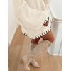 imagePRETTYGARDEN Womens Winter Oversized Pullover Sweaters Long Sleeve Mock Neck Chunky Knit Slouchy Jumper TopsWhite