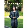 imagePRETTYGARDEN Long Sleeve Cable Knit Long Cardigan for Women 2024 Fall Winter Chunky Open Front Button Sweaters with PocketsBlue
