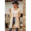 imagePRETTYGARDEN Long Sleeve Cable Knit Long Cardigan for Women 2024 Fall Winter Chunky Open Front Button Sweaters with PocketsOffwhite