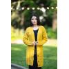 imagePRETTYGARDEN Long Sleeve Cable Knit Long Cardigan for Women 2024 Fall Winter Chunky Open Front Button Sweaters with PocketsYellow