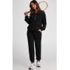 imagePRETTYGARDEN Long Sleeve Half Zip Sweatsuits Women 2 Piece Outfit Fall 2024 Casual Sweatshirt Sweatpants Lounge Set TracksuitBlack
