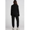 imagePRETTYGARDEN Long Sleeve Half Zip Sweatsuits Women 2 Piece Outfit Fall 2024 Casual Sweatshirt Sweatpants Lounge Set TracksuitBlack