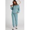 imagePRETTYGARDEN Long Sleeve Half Zip Sweatsuits Women 2 Piece Outfit Fall 2024 Casual Sweatshirt Sweatpants Lounge Set TracksuitBlue