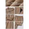 imagePRETTYGARDEN Long Sleeve Half Zip Sweatsuits Women 2 Piece Outfit Fall 2024 Casual Sweatshirt Sweatpants Lounge Set TracksuitKhaki