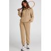 imagePRETTYGARDEN Long Sleeve Half Zip Sweatsuits Women 2 Piece Outfit Fall 2024 Casual Sweatshirt Sweatpants Lounge Set TracksuitKhaki