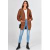 imagePRETTYGARDEN Womens Cardigan Sweaters Fall Clothes Open Front Cable Knit Oversized Winter Coats OuterwearCaramel