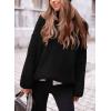 imagePRETTYGARDEN Womens Knit Oversized Sweater Fall Fashion 2024 Casual Long Sleeve Turtleneck Loose Chunky Pullover TopsBlack