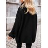 imagePRETTYGARDEN Womens Knit Oversized Sweater Fall Fashion 2024 Casual Long Sleeve Turtleneck Loose Chunky Pullover TopsBlack