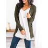 imagePRETTYGARDEN Womens Open Front Cardigan Sweaters Fall Fashion Button Down Cable Knit Chunky Winter Outerwear CoatsArmy Green