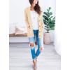 imagePRETTYGARDEN Womens Open Front Cardigan Sweaters Fall Fashion Button Down Cable Knit Chunky Winter Outerwear CoatsBeige