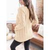 imagePRETTYGARDEN Womens Open Front Cardigan Sweaters Fall Fashion Button Down Cable Knit Chunky Winter Outerwear CoatsBeige