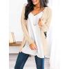 imagePRETTYGARDEN Womens Open Front Cardigan Sweaters Fall Fashion Button Down Cable Knit Chunky Winter Outerwear CoatsBeige