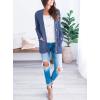 imagePRETTYGARDEN Womens Open Front Cardigan Sweaters Fall Fashion Button Down Cable Knit Chunky Winter Outerwear CoatsBlue Grey
