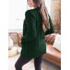 imagePRETTYGARDEN Womens Open Front Cardigan Sweaters Fall Fashion Button Down Cable Knit Chunky Winter Outerwear CoatsDark Green
