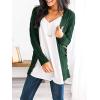 imagePRETTYGARDEN Womens Open Front Cardigan Sweaters Fall Fashion Button Down Cable Knit Chunky Winter Outerwear CoatsDark Green