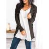 imagePRETTYGARDEN Womens Open Front Cardigan Sweaters Fall Fashion Button Down Cable Knit Chunky Winter Outerwear CoatsDark Grey
