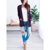imagePRETTYGARDEN Womens Open Front Cardigan Sweaters Fall Fashion Button Down Cable Knit Chunky Winter Outerwear CoatsDark Purple