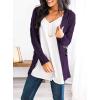 imagePRETTYGARDEN Womens Open Front Cardigan Sweaters Fall Fashion Button Down Cable Knit Chunky Winter Outerwear CoatsDark Purple