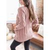 imagePRETTYGARDEN Womens Open Front Cardigan Sweaters Fall Fashion Button Down Cable Knit Chunky Winter Outerwear CoatsDusty Pink