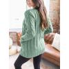imagePRETTYGARDEN Womens Open Front Cardigan Sweaters Fall Fashion Button Down Cable Knit Chunky Winter Outerwear CoatsGreen