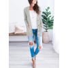 imagePRETTYGARDEN Womens Open Front Cardigan Sweaters Fall Fashion Button Down Cable Knit Chunky Winter Outerwear CoatsGrey