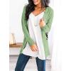 imagePRETTYGARDEN Womens Open Front Cardigan Sweaters Fall Fashion Button Down Cable Knit Chunky Winter Outerwear CoatsLight Green