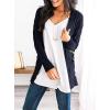 imagePRETTYGARDEN Womens Open Front Cardigan Sweaters Fall Fashion Button Down Cable Knit Chunky Winter Outerwear CoatsNavy