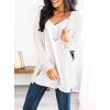 imagePRETTYGARDEN Womens Open Front Cardigan Sweaters Fall Fashion Button Down Cable Knit Chunky Winter Outerwear CoatsWhite