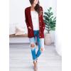imagePRETTYGARDEN Womens Open Front Cardigan Sweaters Fall Fashion Button Down Cable Knit Chunky Winter Outerwear CoatsWine Red