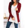 imagePRETTYGARDEN Womens Open Front Cardigan Sweaters Fall Fashion Button Down Cable Knit Chunky Winter Outerwear CoatsWine Red