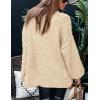 imagePRETTYGARDEN Womens Winter Turtleneck Oversized Sweaters Long Sleeve Chunky Knit Slouchy Pullover Sweater TopsBeige