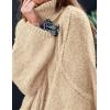 imagePRETTYGARDEN Womens Winter Turtleneck Oversized Sweaters Long Sleeve Chunky Knit Slouchy Pullover Sweater TopsBeige