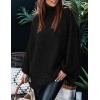 imagePRETTYGARDEN Womens Winter Turtleneck Oversized Sweaters Long Sleeve Chunky Knit Slouchy Pullover Sweater TopsBlack