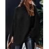imagePRETTYGARDEN Womens Winter Turtleneck Oversized Sweaters Long Sleeve Chunky Knit Slouchy Pullover Sweater TopsBlack