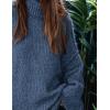 imagePRETTYGARDEN Womens Winter Turtleneck Oversized Sweaters Long Sleeve Chunky Knit Slouchy Pullover Sweater TopsBlue