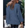 imagePRETTYGARDEN Womens Winter Turtleneck Oversized Sweaters Long Sleeve Chunky Knit Slouchy Pullover Sweater TopsBlue