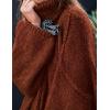 imagePRETTYGARDEN Womens Winter Turtleneck Oversized Sweaters Long Sleeve Chunky Knit Slouchy Pullover Sweater TopsBrick Red