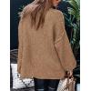 imagePRETTYGARDEN Womens Winter Turtleneck Oversized Sweaters Long Sleeve Chunky Knit Slouchy Pullover Sweater TopsCamel