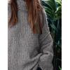 imagePRETTYGARDEN Womens Winter Turtleneck Oversized Sweaters Long Sleeve Chunky Knit Slouchy Pullover Sweater TopsGrey