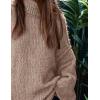 imagePRETTYGARDEN Womens Winter Turtleneck Oversized Sweaters Long Sleeve Chunky Knit Slouchy Pullover Sweater TopsKhaki