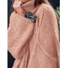 imagePRETTYGARDEN Womens Winter Turtleneck Oversized Sweaters Long Sleeve Chunky Knit Slouchy Pullover Sweater TopsLight Pink