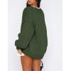 imagePRETTYGARDEN Womens Cardigan Sweaters 2024 Fall Trendy Chunky Knit Outerwear Outfits Fashion Long Sleeve CardigansArmy Green