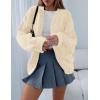 imagePRETTYGARDEN Womens Cardigan Sweaters 2024 Fall Trendy Chunky Knit Outerwear Outfits Fashion Long Sleeve CardigansBeige