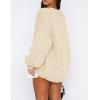 imagePRETTYGARDEN Womens Cardigan Sweaters 2024 Fall Trendy Chunky Knit Outerwear Outfits Fashion Long Sleeve CardigansBeige