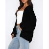 imagePRETTYGARDEN Womens Cardigan Sweaters 2024 Fall Trendy Chunky Knit Outerwear Outfits Fashion Long Sleeve CardigansBlack