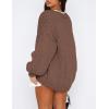 imagePRETTYGARDEN Womens Cardigan Sweaters 2024 Fall Trendy Chunky Knit Outerwear Outfits Fashion Long Sleeve CardigansCoffee