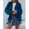 imagePRETTYGARDEN Womens Cardigan Sweaters 2024 Fall Trendy Chunky Knit Outerwear Outfits Fashion Long Sleeve CardigansDark Blue